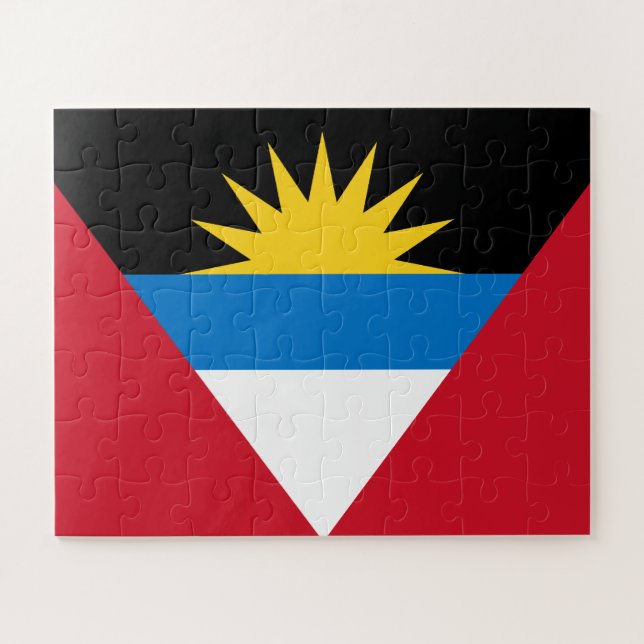 Puzzle Bandera Patriótica de Antigua y Barbuda (Horizontal)