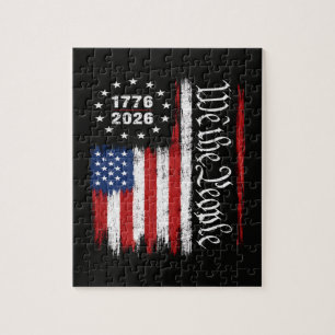Puzzle Bandera Patriótica Nosotros El Pueblo 1776 2026