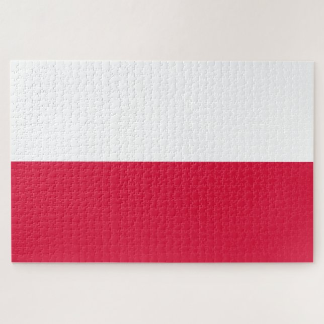 Puzzle Bandera polaca (Polonia) (Horizontal)