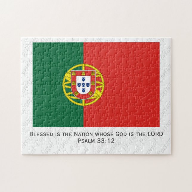 Puzzle Bandera portuguesa personalizado (Horizontal)