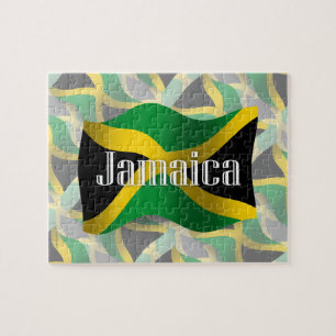 Puzzle Bandera que agita de Jamaica