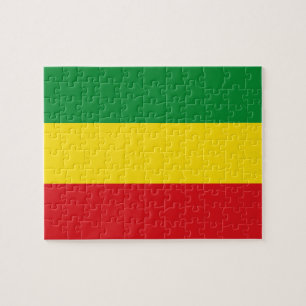 Puzzle Bandera Rastafari Rasta Etíope