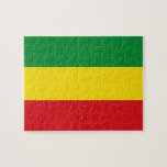 Puzzle Bandera rastafariana rasta etíope<br><div class="desc">Los colores rojo, verde y amarillo representan la bandera del rastafari, pero también es una bandera de Etiopía. Este es un regalo de alta calidad de Rasta y un gran diseño para todos los rastafaris. Visite nuestra tienda para encontrar más regalos geniales de rasta y otras ideas de regalo de...</div>