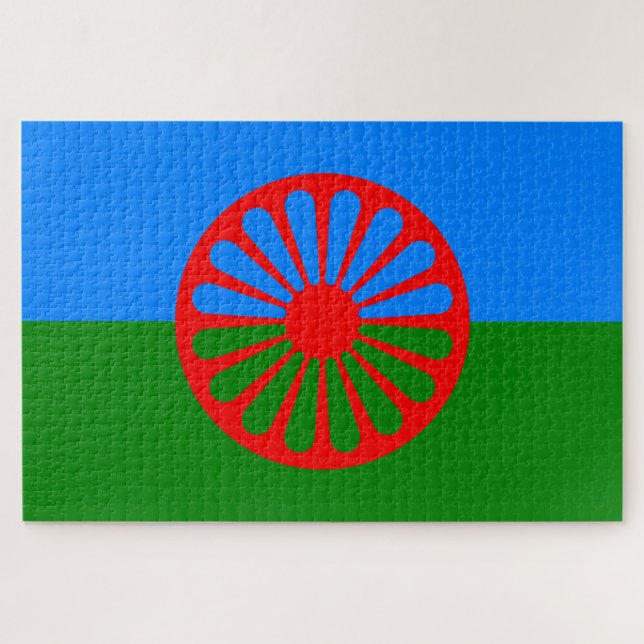 Puzzle Bandera romaní (Horizontal)