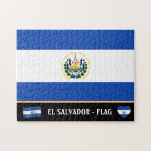 Puzzle Bandera salvadoreña y país salvadoreño / El Sal