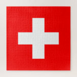 Puzzle Bandera suiza (Suiza)<br><div class="desc">Este diseño presenta la bandera de Suiza (oficialmente la Confederación Suiza), que es un país sin litoral en el medio de Europa. Es una república federal, dividida en 26 cantones; su capital es Berna, mientras que su ciudad más grande es Zúrich. El país limita con Alemania al norte, Austria y...</div>