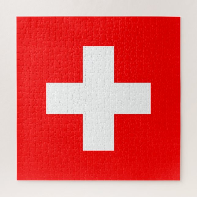 Puzzle Bandera suiza (Suiza) (Vertical)
