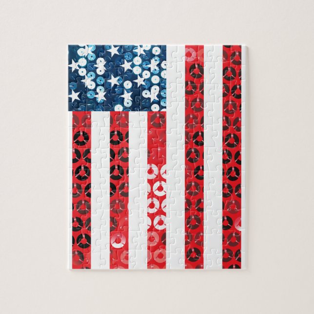 Puzzle bandera vertical americana (Vertical)