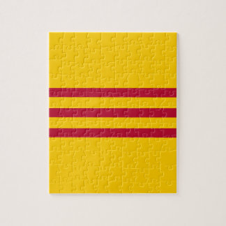 Puzzle Bandera vietnamita del sur - đỏ del sọc de los