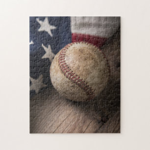 Puzzle Bandera y béisbol de las naves