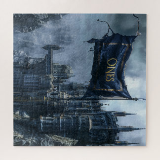 Puzzle Bandera y placa ONE