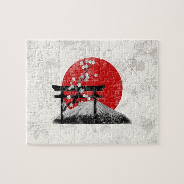 Puzzle Bandera y símbolos de Japón ID153 (Horizontal)
