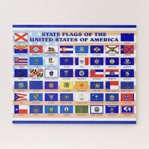 Puzzle Banderas de estados de EE. UU. 16x20