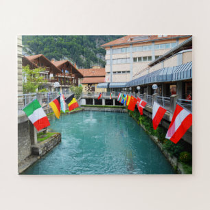 Puzzle Banderas en Suiza