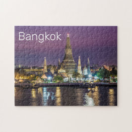 Puzzle Bangkok Wat Arun Sunset BKK Tailandia Souvenir