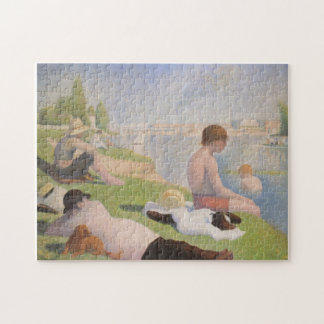 Puzzle Bañistas en Asnieres de Jorte Seurat