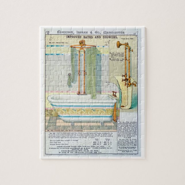 Puzzle Baños y duchas mejorados de un catálogo del san (Vertical)