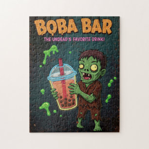 Puzzle Bar de Boba: ¡La bebida favorita de los no muertos