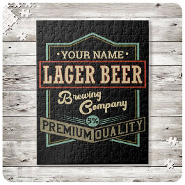 Puzzle Bar de etiquetas personalizadas Lager Beer Brewing
