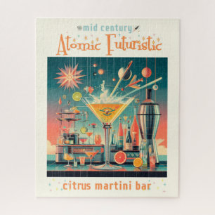 Puzzle Bar de Martini de Cítricos Futurista Atómico de Mi