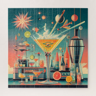 Puzzle Bar de Martini de Cítricos Futurista Atómico de Mi