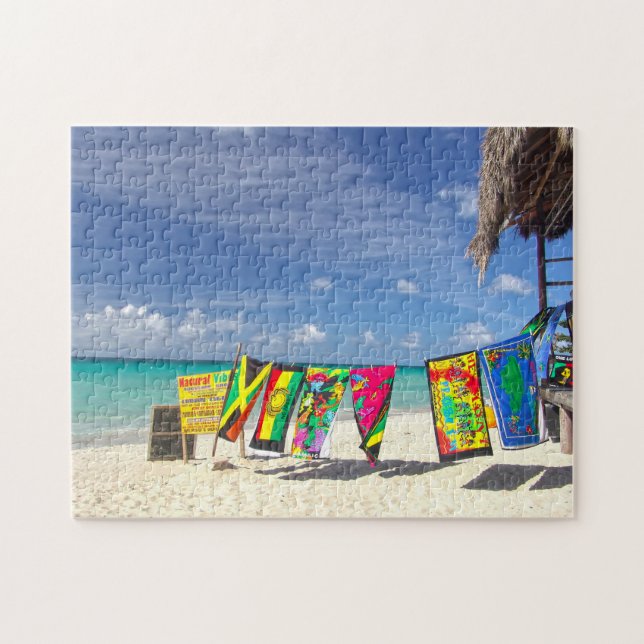 Puzzle Bar de playa Jamaica. (Horizontal)