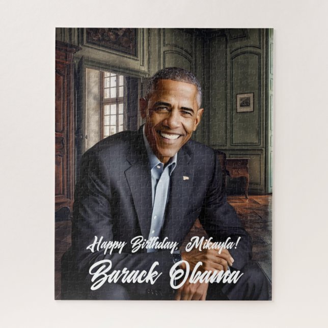 Puzzle Barack Obama 44º cumpleaños del presidente (Vertical)
