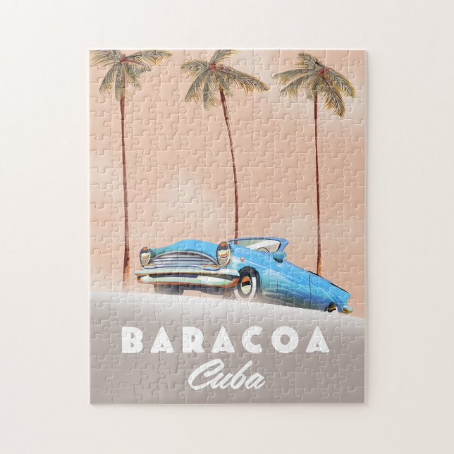 Puzzle Baracoa Cuba Antiguo auto (Vertical)