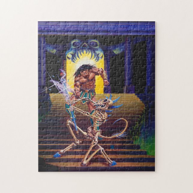 Puzzle Bárbaro con el Asistente para esqueletos (Vertical)
