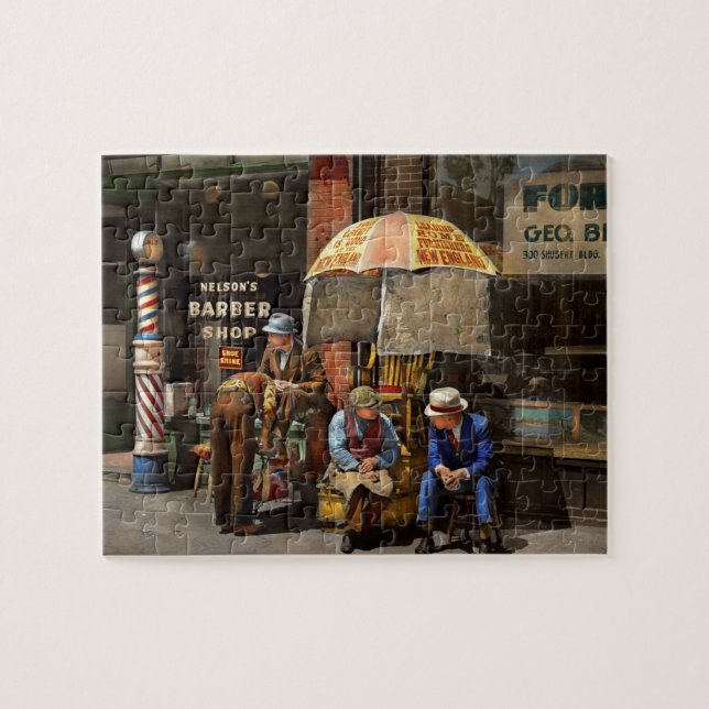 Puzzle Barbero - En la Barbería de Nelson 1937 (Horizontal)