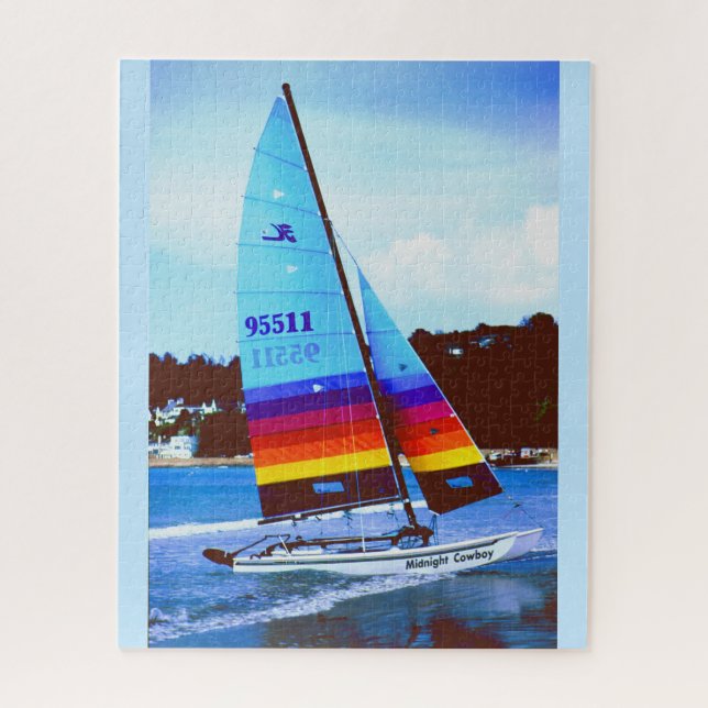 Puzzle Barca de vaqueros de medianoche (Vertical)