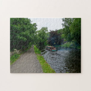 Puzzle Barcaza tradicional en el canal de Rochdale