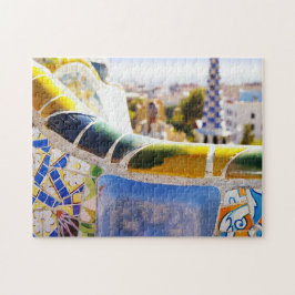 Puzzle Barcelona España Parc Guell Travel Photo