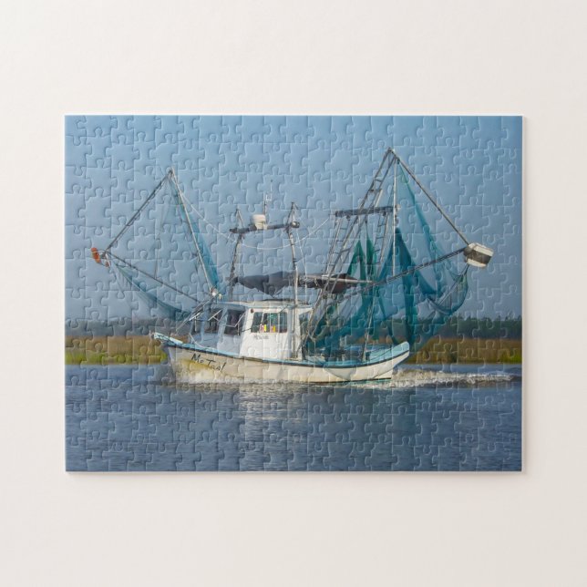 Puzzle Barco camaronero Mississippi. (Horizontal)