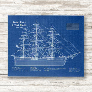 Puzzle Barco Clipper Flying Cloud - Plano ABD