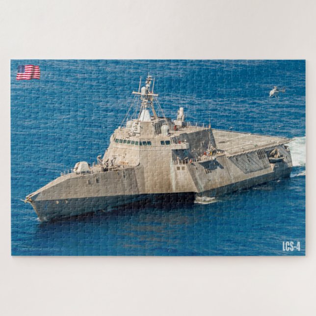 Puzzle BARCO DE COMBATE LITTORAL - LCS-4 (20x30 PULGADAS) (Horizontal)