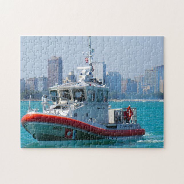 Puzzle Barco de la Guardia Costera. (Horizontal)