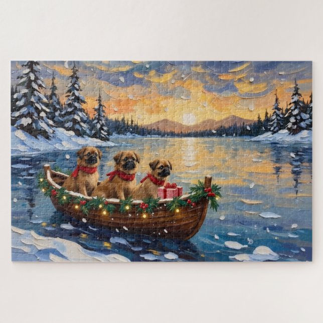 Puzzle Barco de Navidad de Pekín Fiesta (Horizontal)