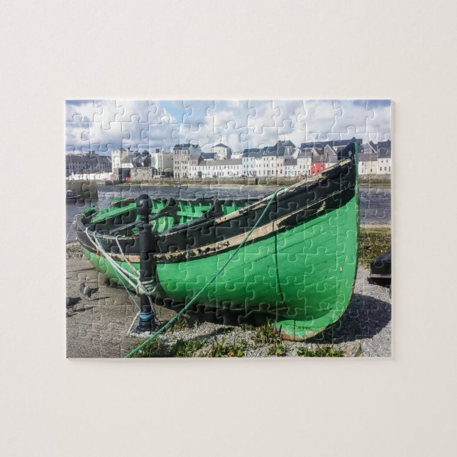 Puzzle Barco de Pesca Antiguo Galway Irlanda. (Horizontal)