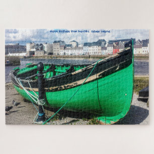 Puzzle Barco de Pesca Antiguo Galway Irlanda. Rompecabeza