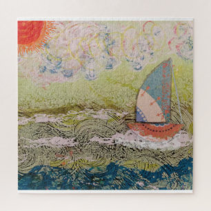 Puzzle Barco de vela Art Deco