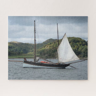 Puzzle Barco de vela en Loch Crinan, Escocia