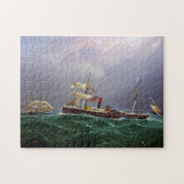 Puzzle Barco de Vela y Rueda San Salvadore 1886