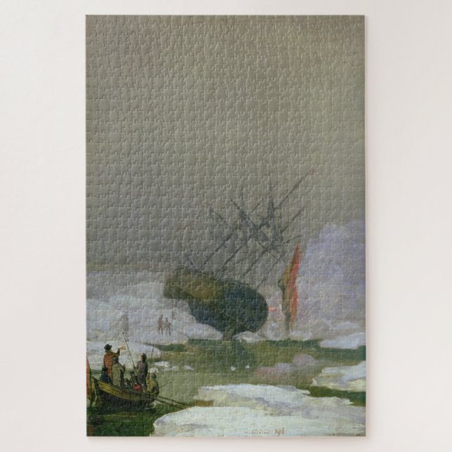 Puzzle Barco en el Océano Ártico - Caspar David Friedrich (Vertical)