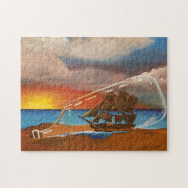 Puzzle Barco en una botella