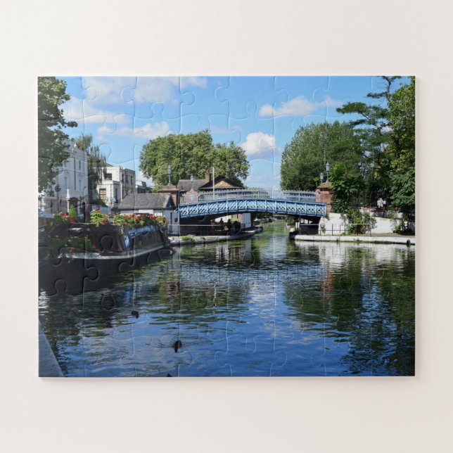 Puzzle Barco estrecho Little Venice Londres Inglaterra (Horizontal)
