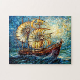 Puzzle Barco Nautilus Fantástico en Océano Giratorio