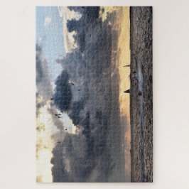 Puzzle Barco pesquero clave occidental al atardecer