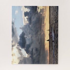 Puzzle Barco pesquero clave occidental al atardecer