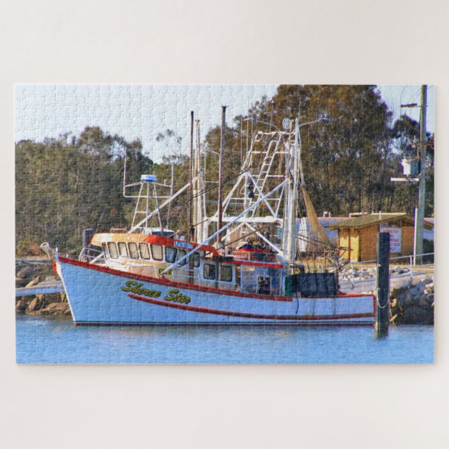 Puzzle Barco pesquero, Yamba, Australia  (Horizontal)